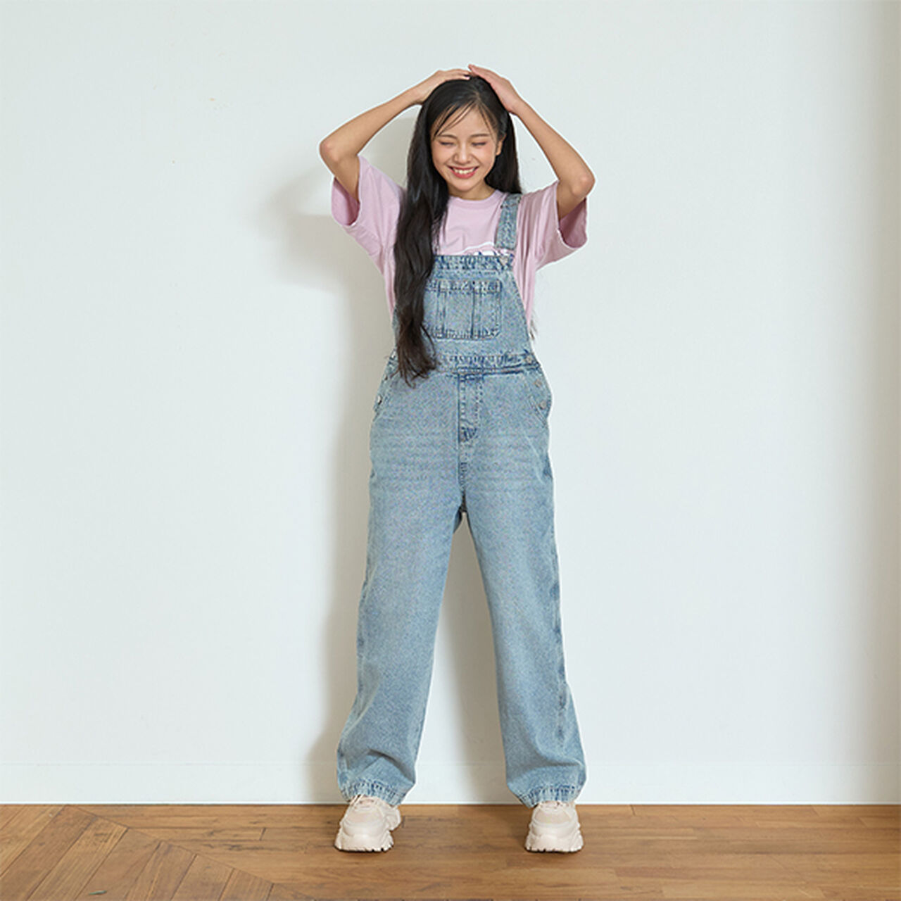 [Basic] [Good Price] Denim Overalls,Gray, large image number 20