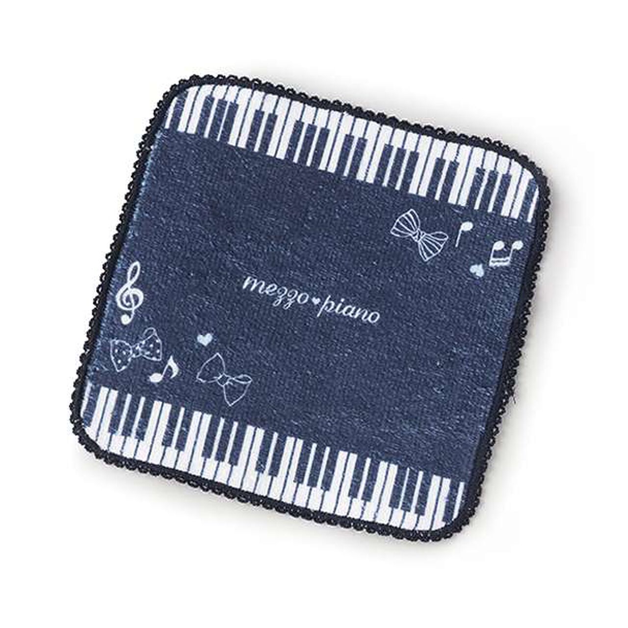 Piano Pattern Hand Towel,Sax blue, large image number 8