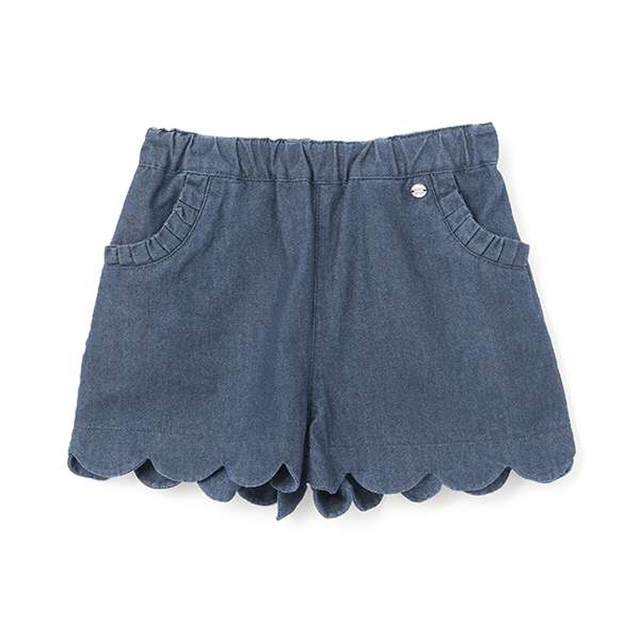 [Link] Scallop Trim Shorts (Kids Size),Navy, large image number 6