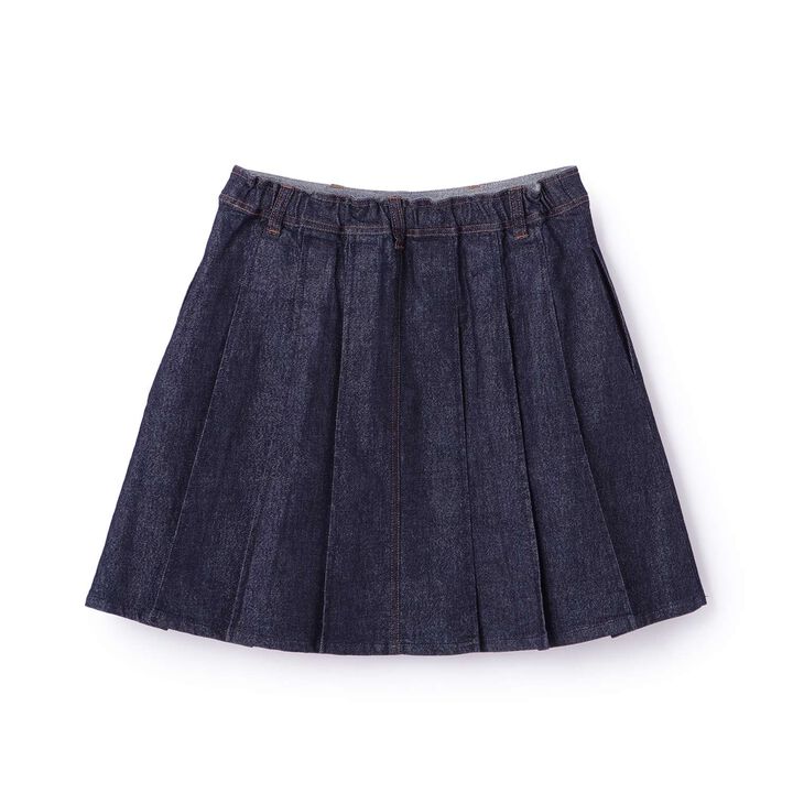 Lame Denim Skirt,Navy, medium image number 1