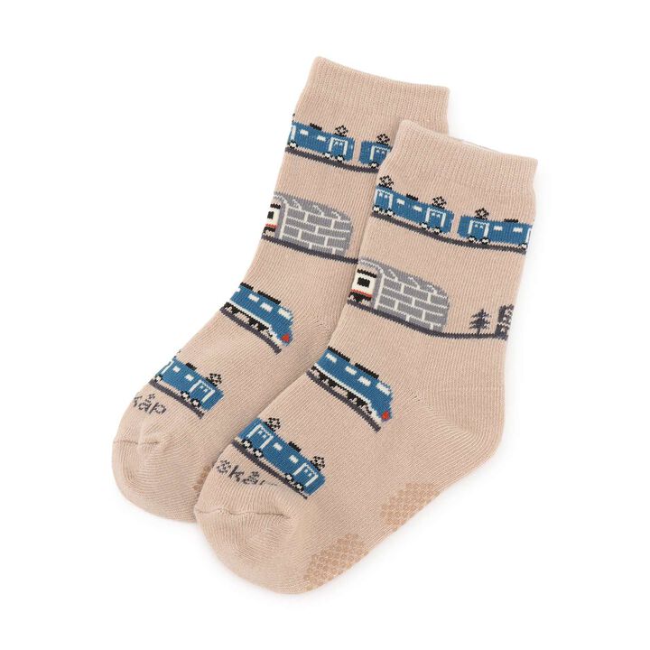[Restock] Train Crew Socks [Not Available in Direct Stores],Light beige, medium image number 0