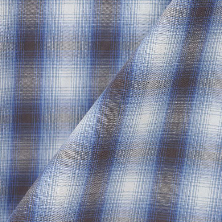 Ombre Checkered Short-Sleeve Shirt,Khaki, medium image number 9