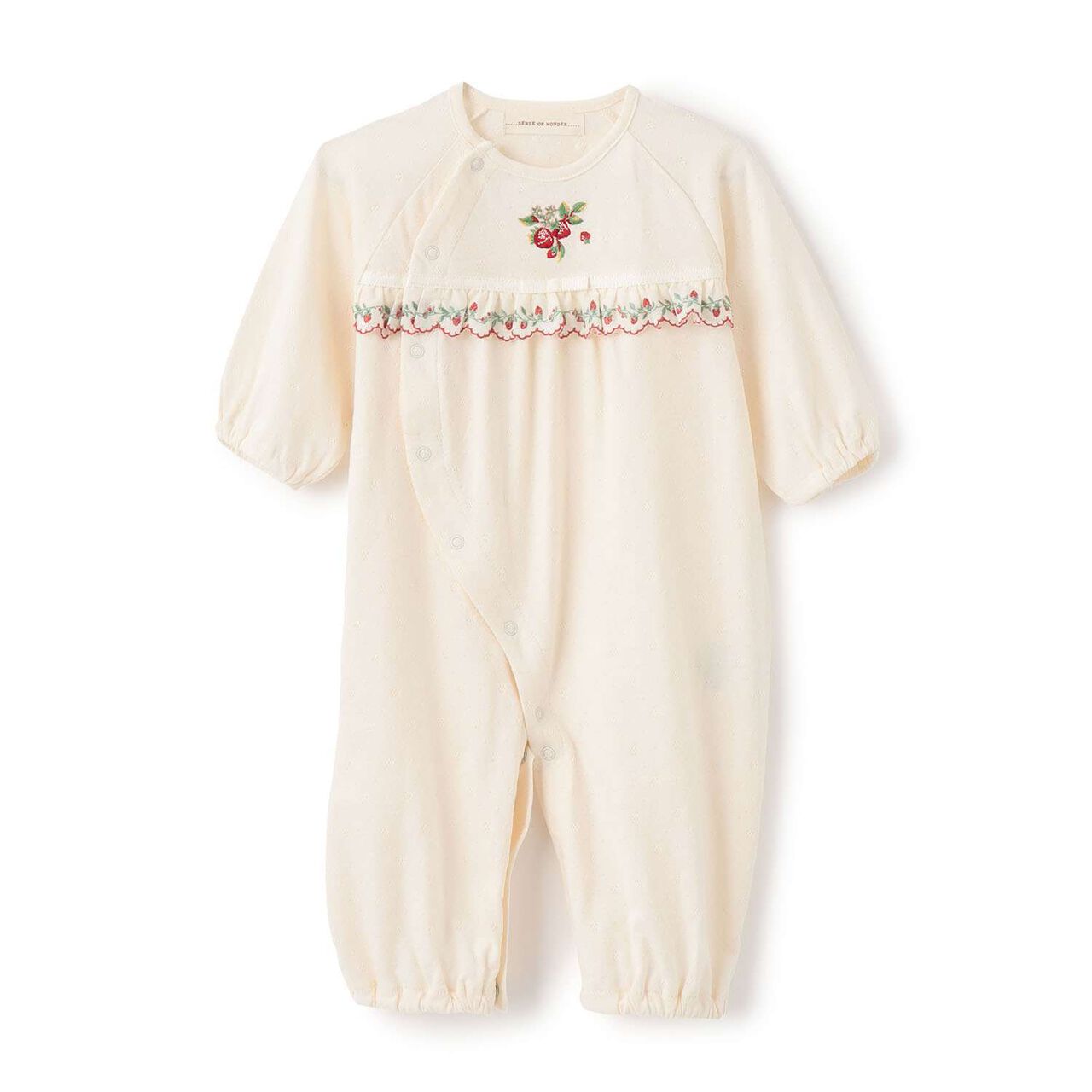 Wild Strawberry Embroidery 2 WAY All-in-One [Organic] [Made in Japan],Pearl white, large image number 2