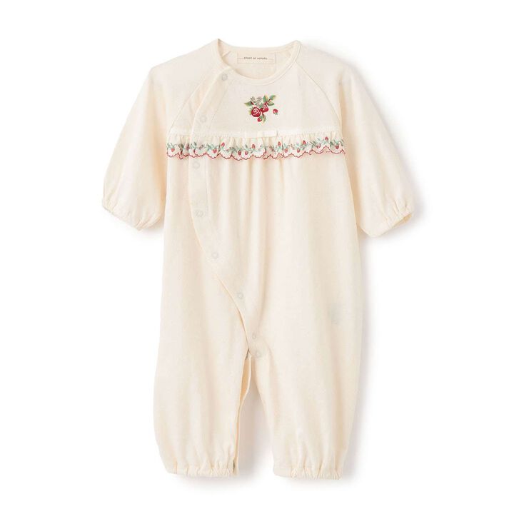 Wild Strawberry Embroidery 2 WAY All-in-One [Organic] [Made in Japan],Pearl white, medium image number 2