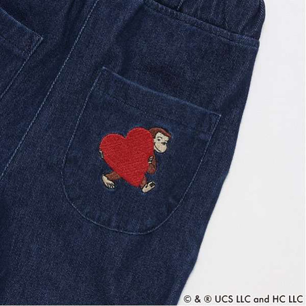 Curious George Embroidered Pants,Brown, large image number 5