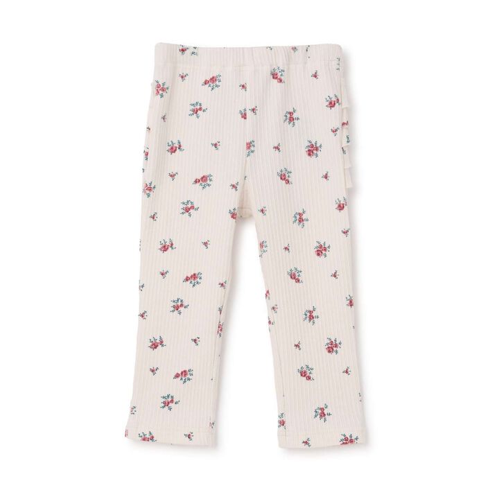 Back Frill Leggings,Blue, medium image number 4