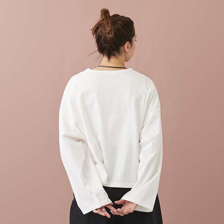 [LADIES] Choker Crop Top in Black,Charcoal gray, medium image number 5