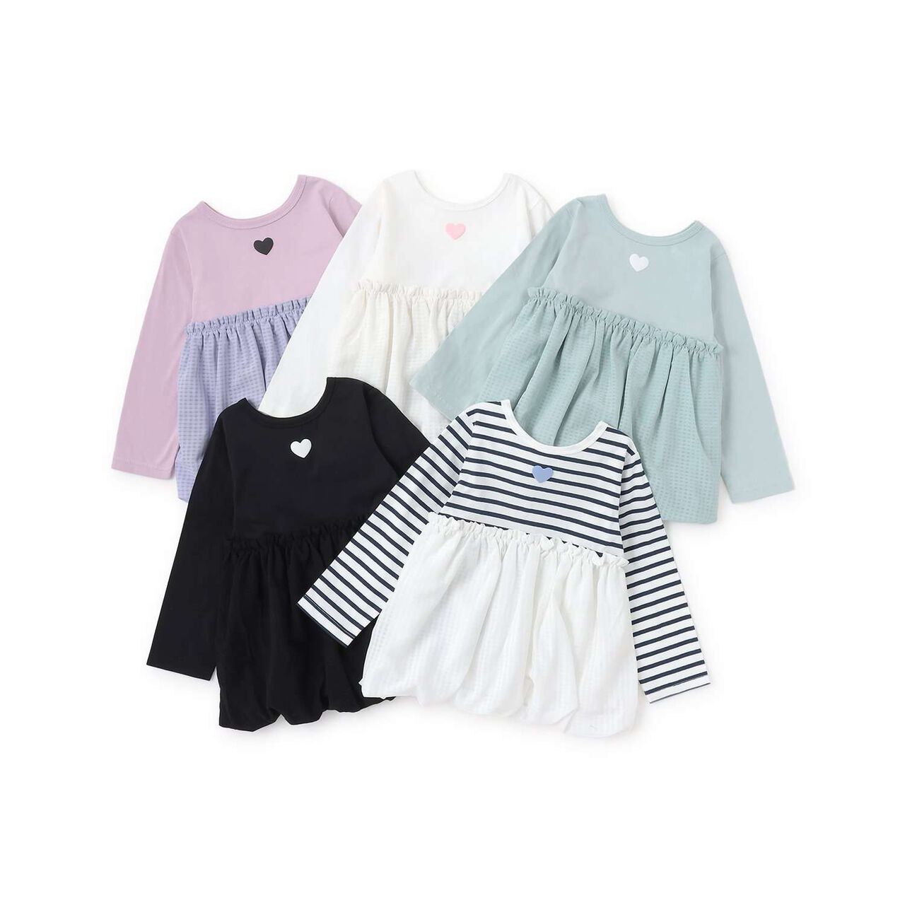 Quick-Dry UV Non-Crumbling Either Way Is Fine Muteki T Balloon Peplum Tops,Lavender, large image number 12