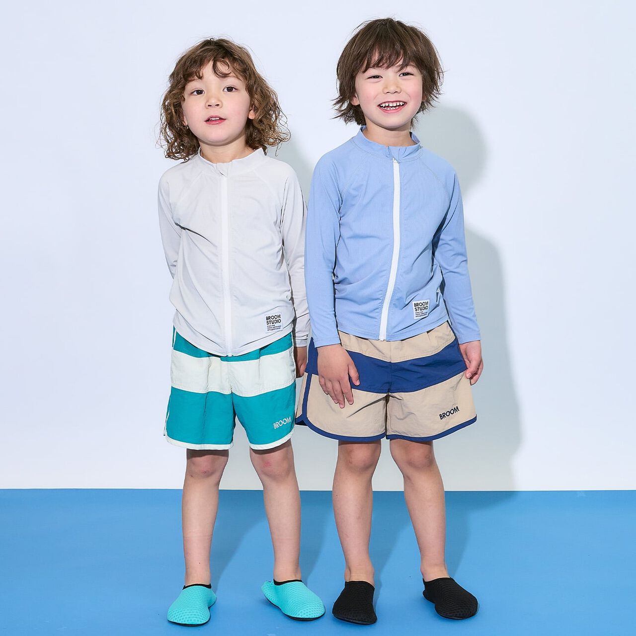 [SWIM] [UV] Full-Zip Mesh Rash Guard [Kids' Clothing] [Boys & Girls],Milky white, large image number 28