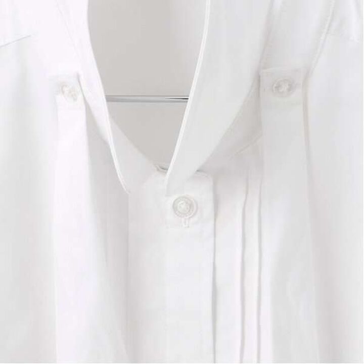 Easy-Care Graduation Bow Tie Blouse,Off white, medium image number 4