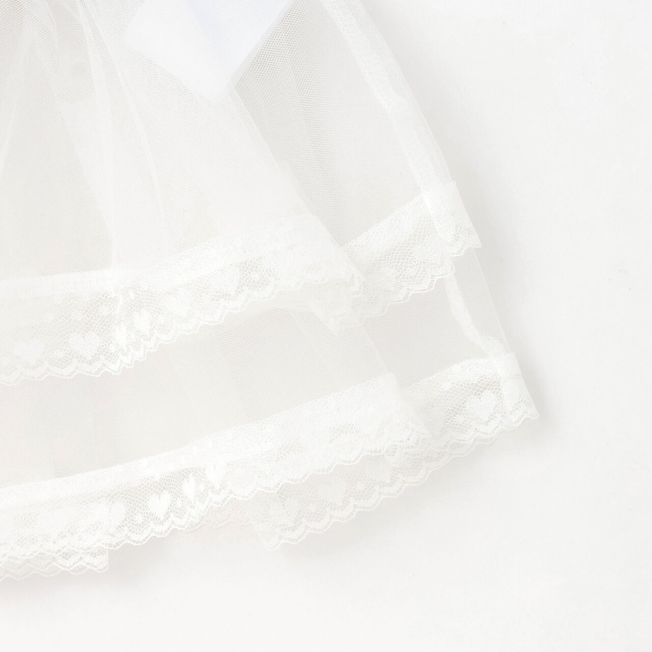 Tulle Frill Belt,Off white, large image number 3