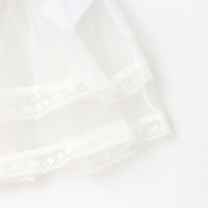 Tulle Frill Belt,Off white, medium image number 3