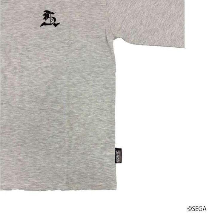 [Matching with Dad Outfit] Kids Sonic Big Long Sleeve T-Shirt,Smoke white, medium image number 4