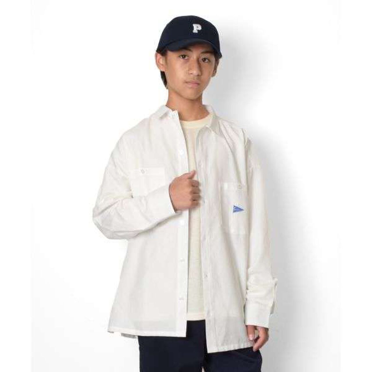 Twill Embroidered Curved Visor Cap,Beige, large image number 3