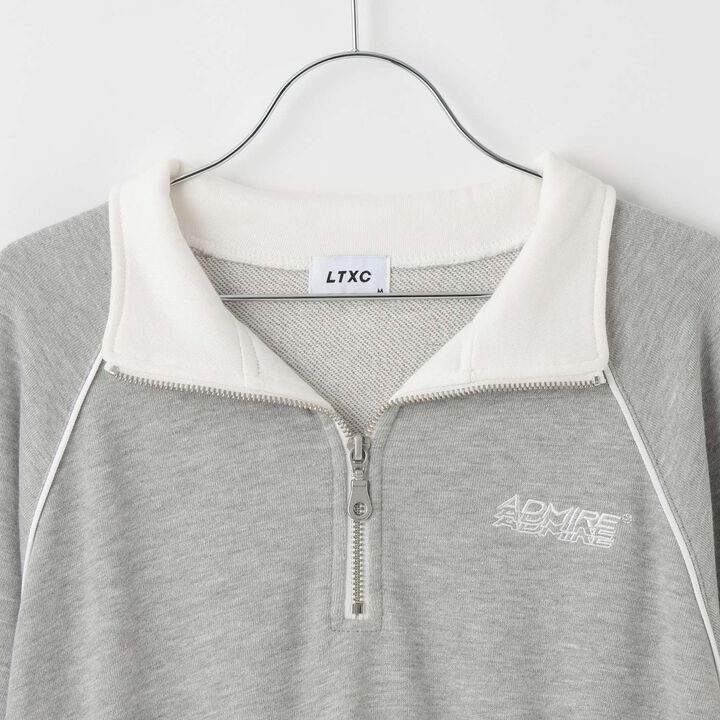 Long-Sleeve Track One-Piece Dress,Black, medium image number 2