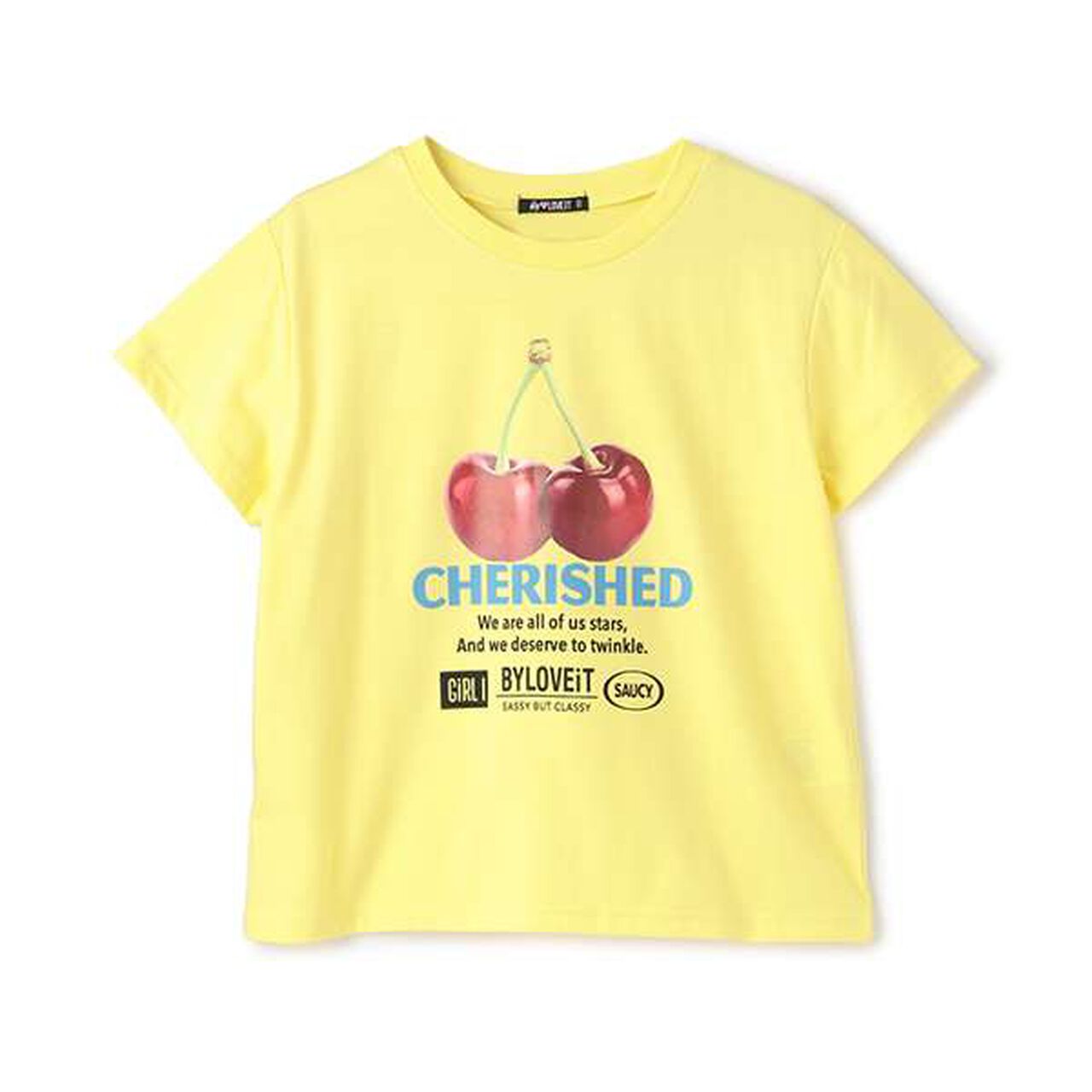 Cherry T-Shirt,Yellow, large image number 0