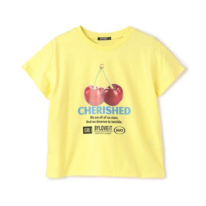 Cherry T-Shirt,Yellow, medium image number 0