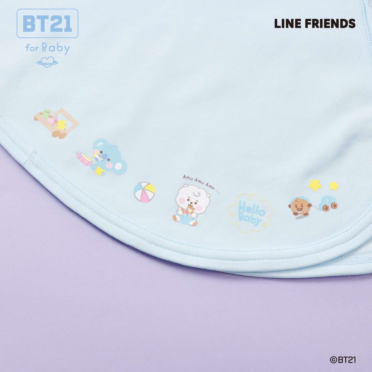 [BT21] Print & Embroidery Cape,Sax blue, large image number 6