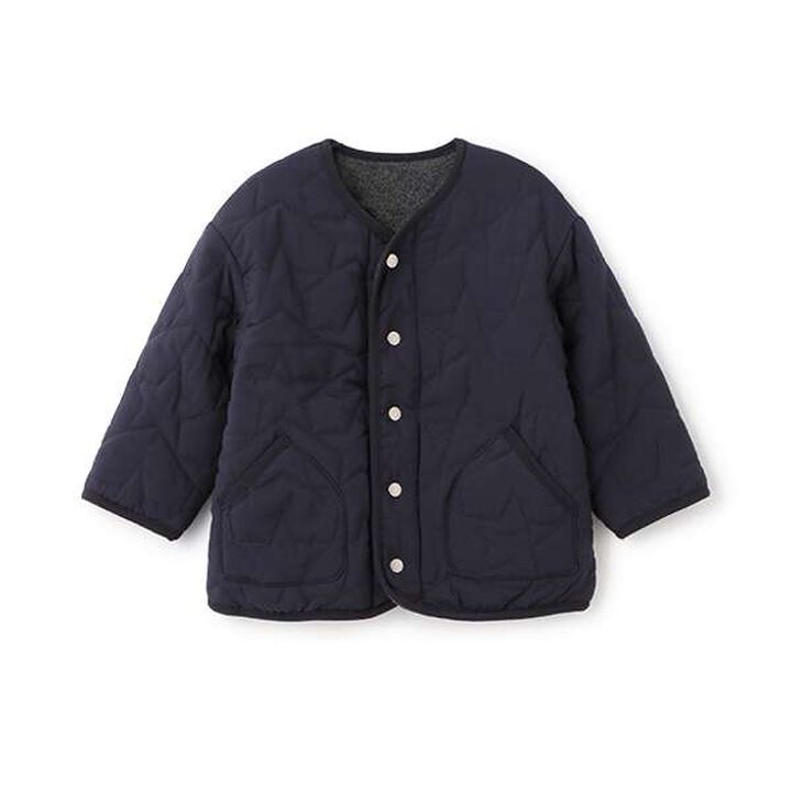 Star Quilt Blouson,Navy, medium image number 0