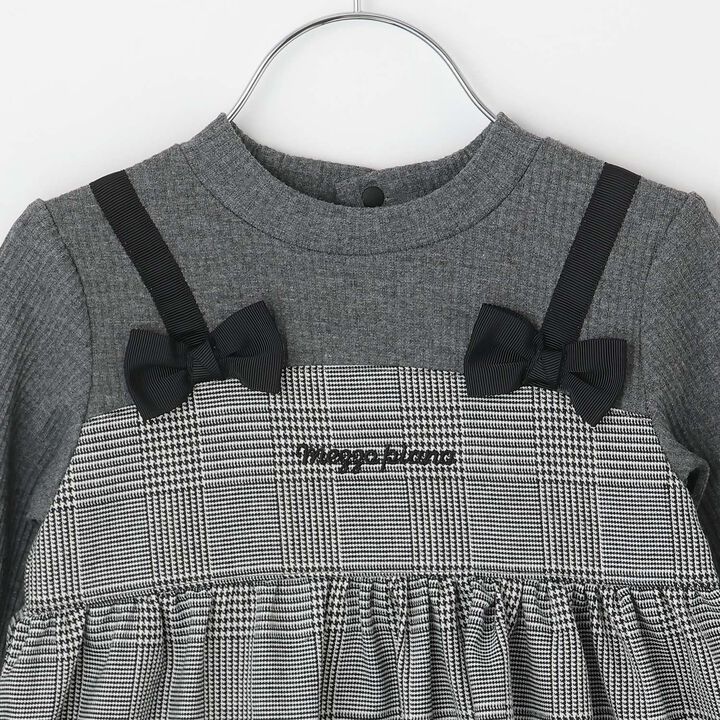 Piano One-Piece Dress & Bloomers Set,Black, medium image number 3