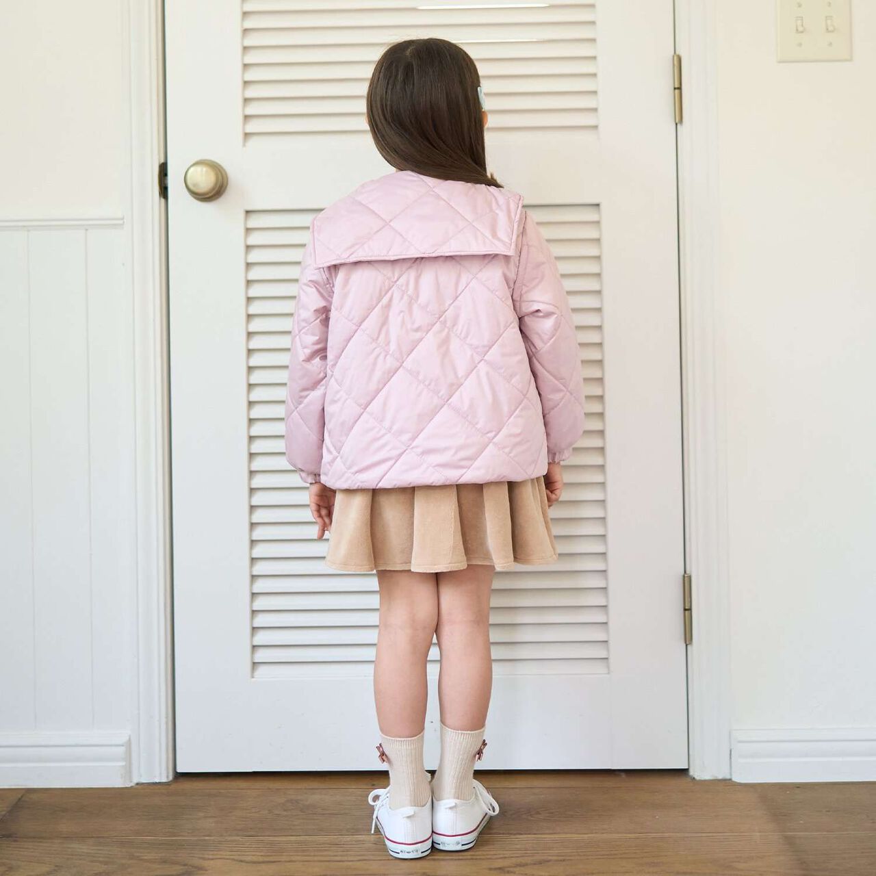 Quilted Bomber Jacket with Removable Sailor Collar,Charcoal gray, large image number 27