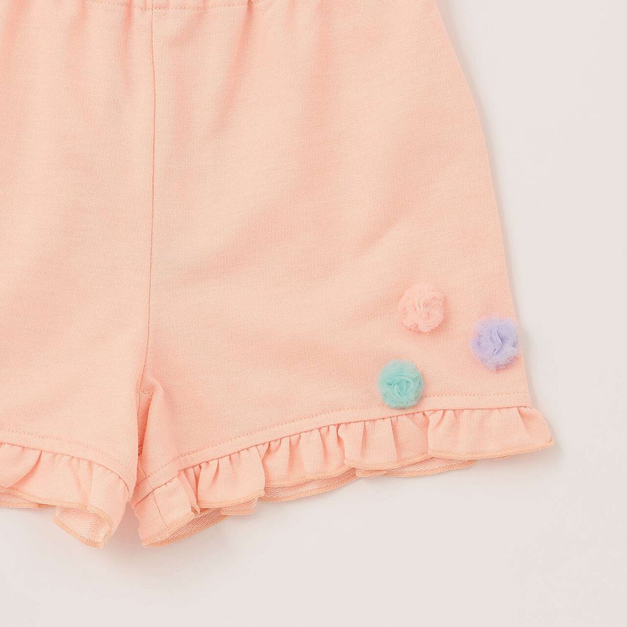 Tulle Pom-Pom Shorts,Mint, large image number 6