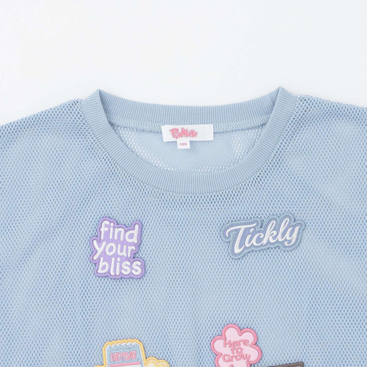 [Cool Touch Inner Only] Patch Mesh Short-Sleeve T-Shirt & Tank Set,Black, large image number 3