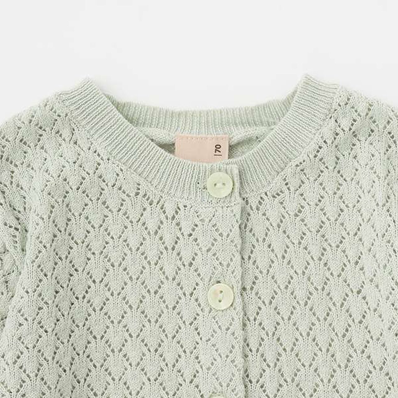 [UV Protection] Openwork Cardigan,Light pink, large image number 2