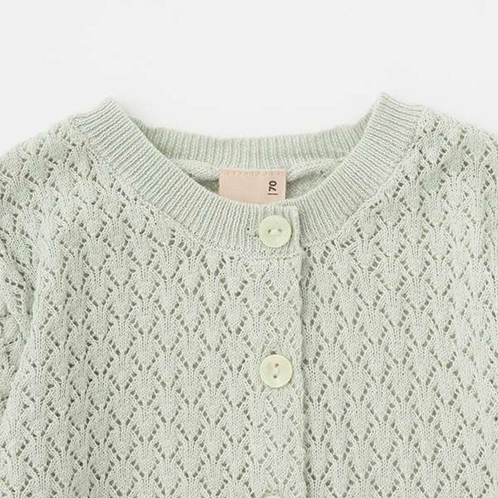 [UV Protection] Openwork Cardigan,Light pink, medium image number 2