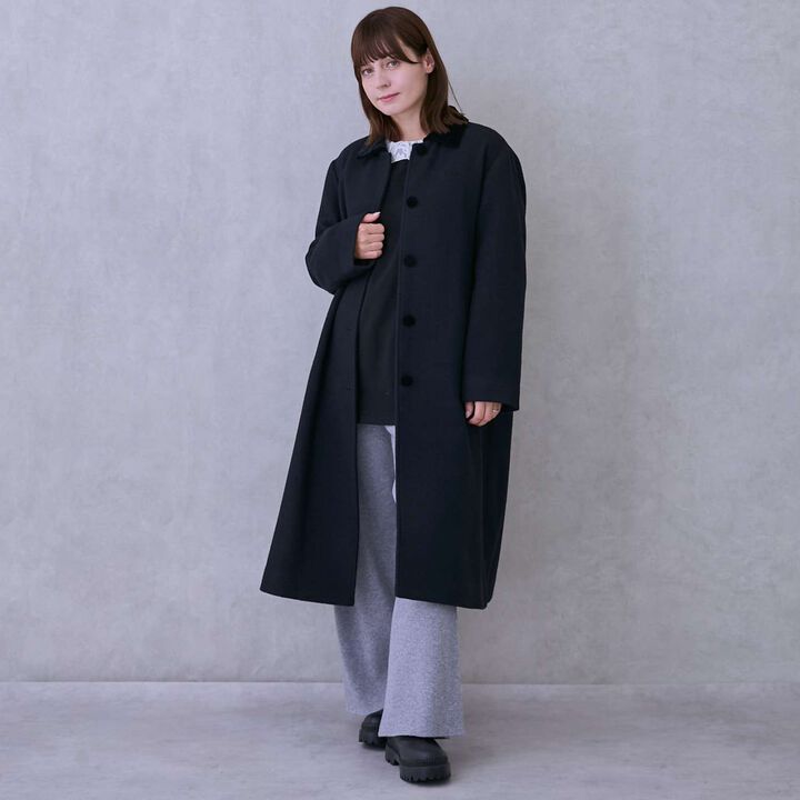 [Link] Double-Breasted Coat,Brown, medium image number 2