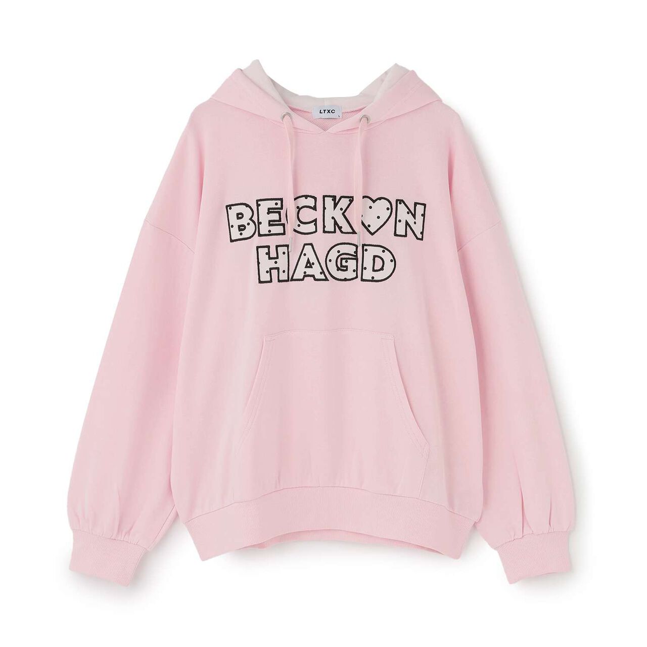 [100% Cotton] Patterned Logo Appliqu&eacute; Hoodie,Off white, large image number 13