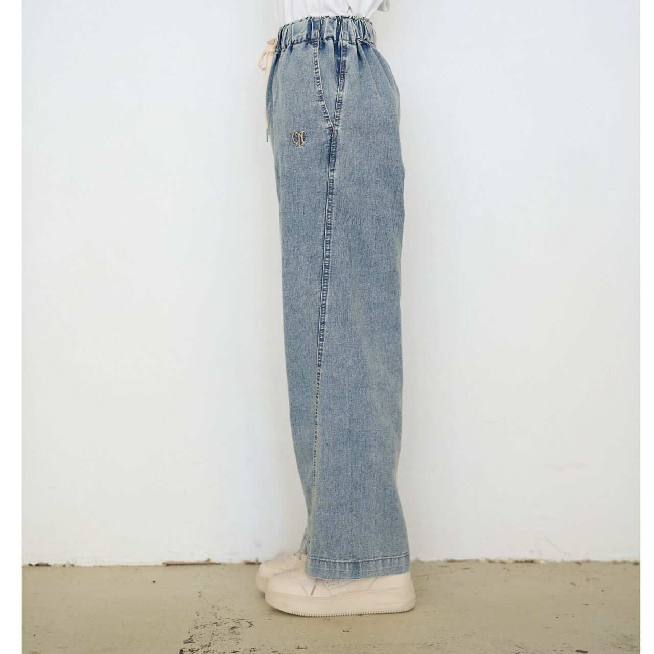 [ME DENIM] Stretch Quick-Dry Easy Pull-On Pants,Gray, large image number 22