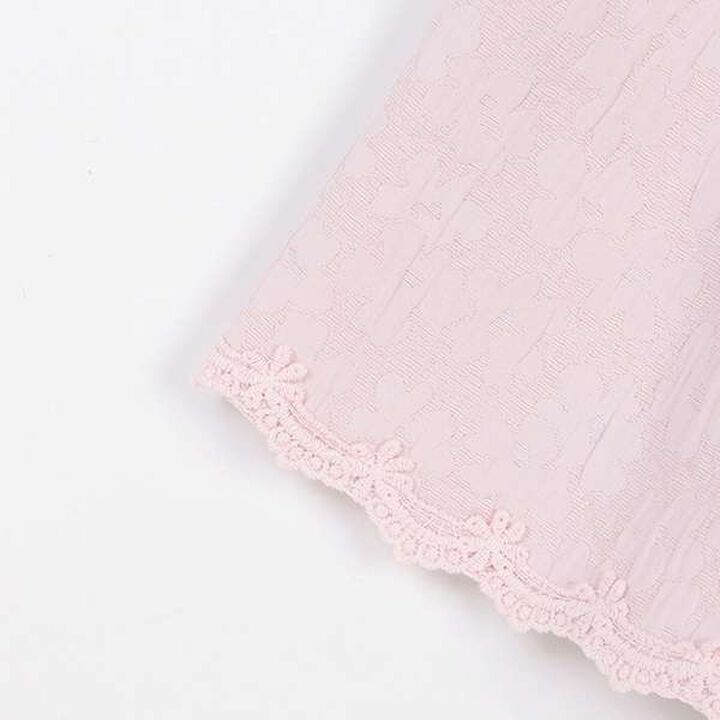 Floral Jacquard One-Piece Dress,Light pink, medium image number 5