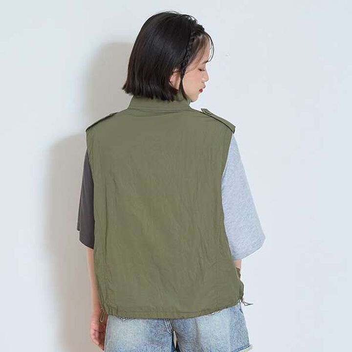[LTXC] [D-League/CHANGE RAPTURES/AYUMI] Military Vest,Khaki, medium image number 4