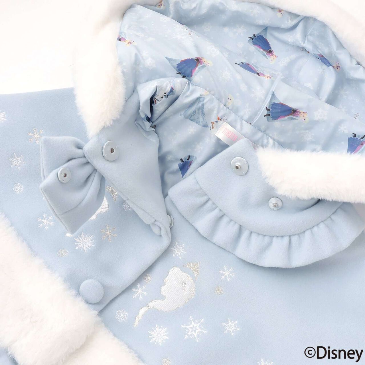 [Elsa] Frozen Character Poncho,Sax blue, large image number 4