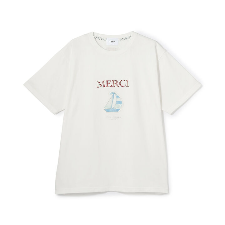 [Parent-Child Matching] [Cool Touch] 15th MERCI Short-Sleeve T-Shirt,Pearl white, medium image number 9