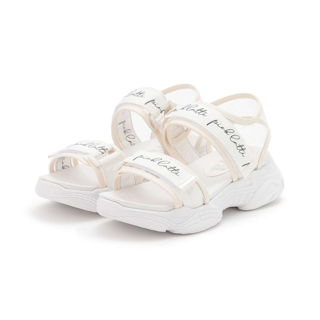 Double Strap Sandals,White, large image number 7