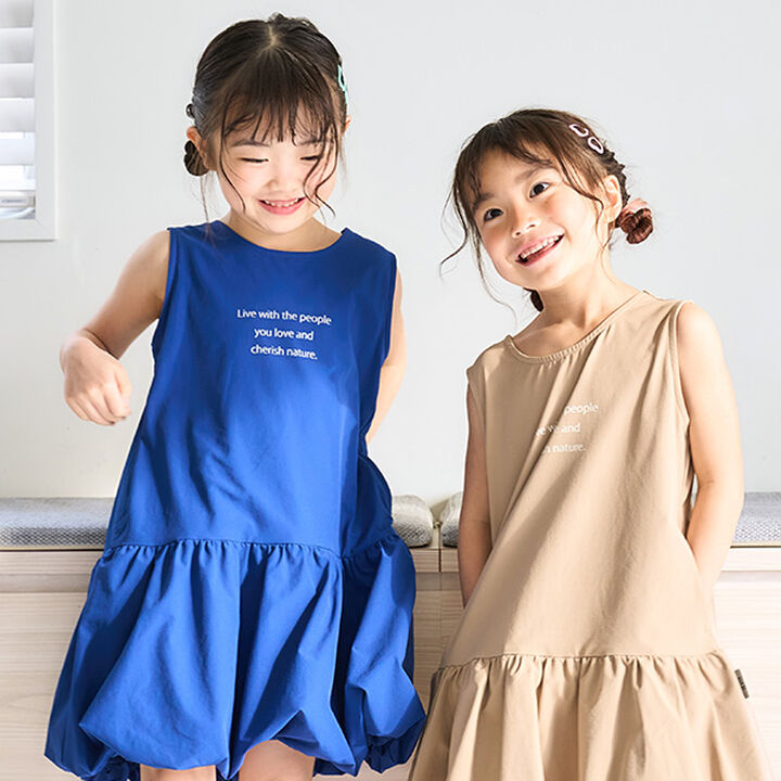 [Amphibious] Balloon Hem One-Piece Dress,Beige, medium image number 4