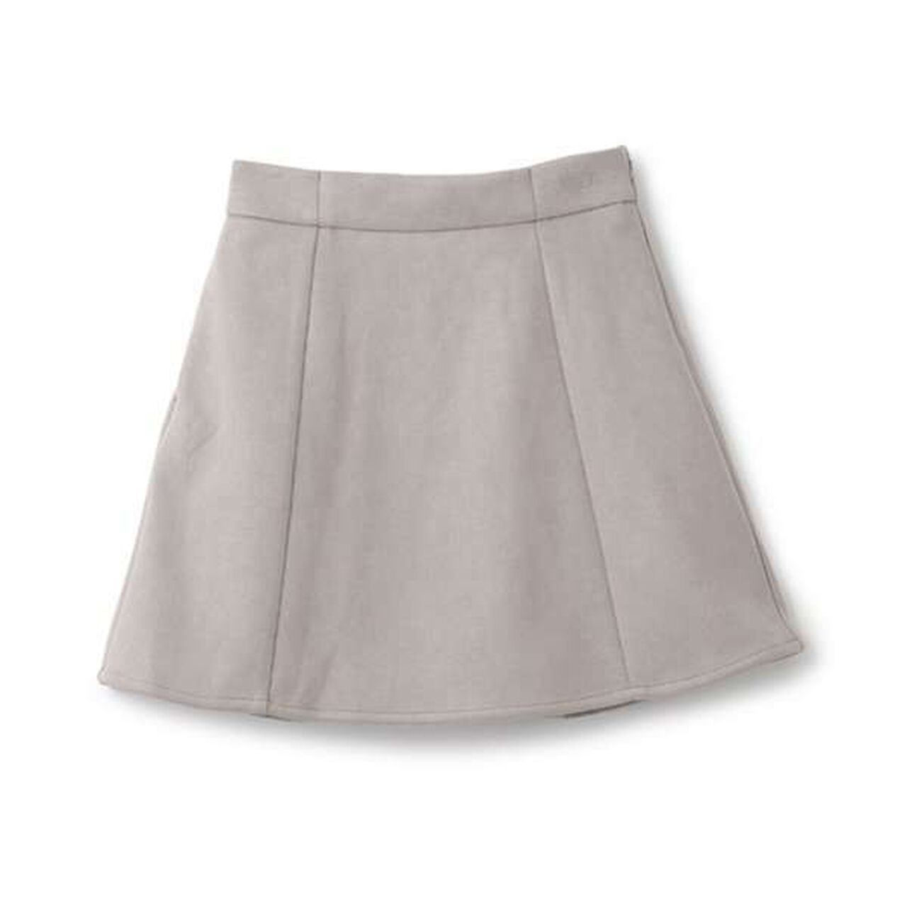 [AMI] Ponte Suede Skirt with Shorts,Mocha tea, large image number 3