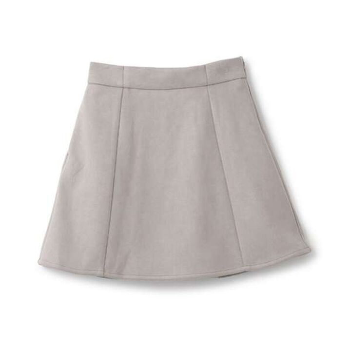 [AMI] Ponte Suede Skirt with Shorts,Mocha tea, medium image number 3