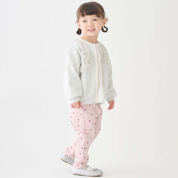 Link Anti-Stain Frill Motif Haori,Light pink, medium image number 8