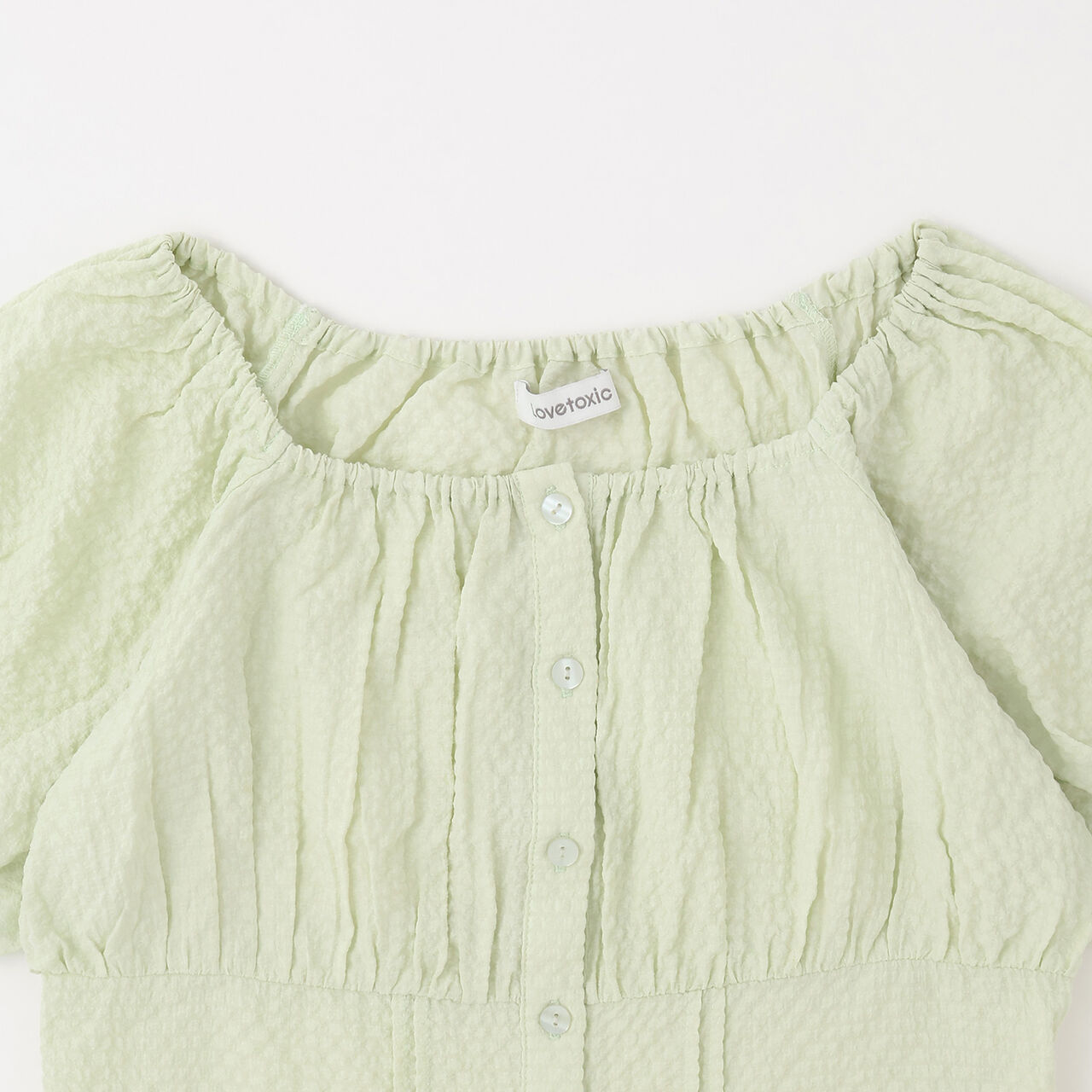 Off-Shoulder Blouse,Light green, large image number 9