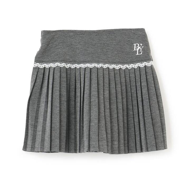 Tiered Pleated Skirt,Green, medium image number 9