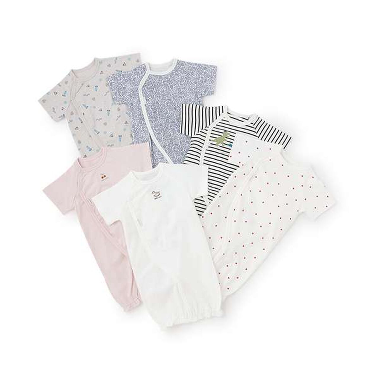 [GOOD PRICE] Short-Sleeve 2 WAY All-in-One,Ivory, large image number 6