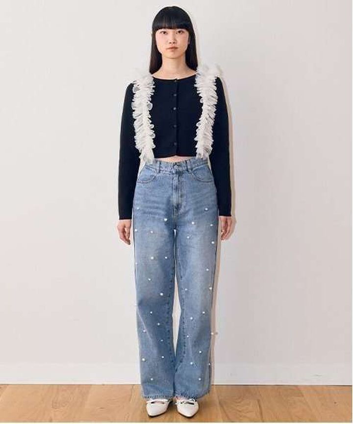 Tulle Suspender,Ivory, medium image number 3