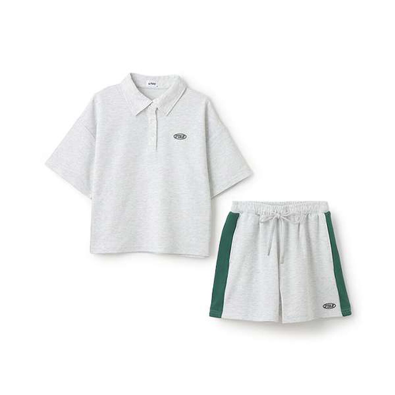 [LTXC] Loose Polo Outfit Set,Smoke white, large image number 6