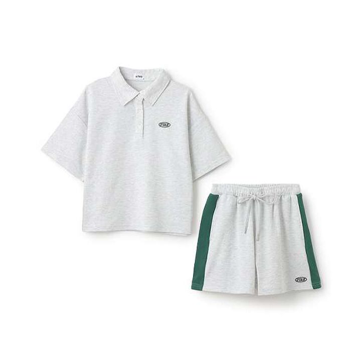 [LTXC] Loose Polo Outfit Set,Smoke white, medium image number 6