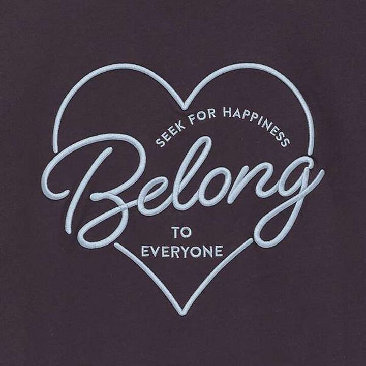 Big Heart Collar T-Shirt,Charcoal gray, medium image number 16