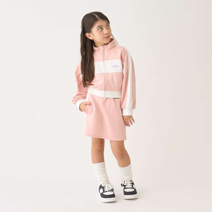 Quick-Dry Track Jacket & Skirt Set,Charcoal gray, medium image number 3