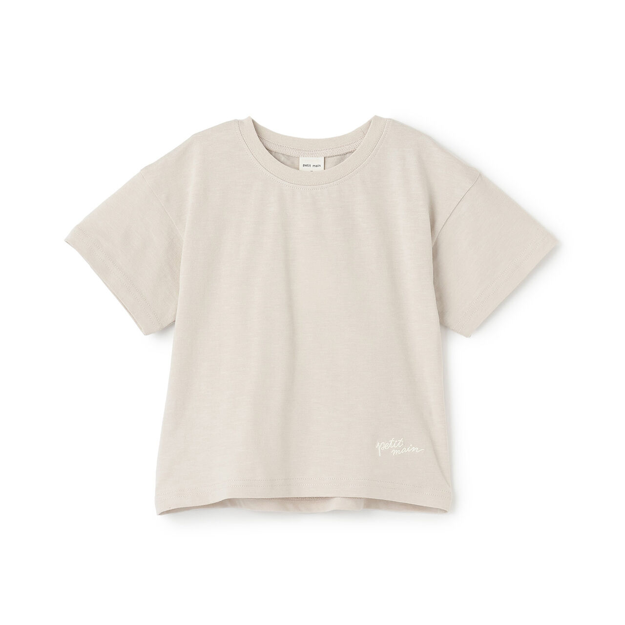 [Cool Touch] Back Appliqu&eacute; Short Sleeve T-Shirt,Beige, large image number 13